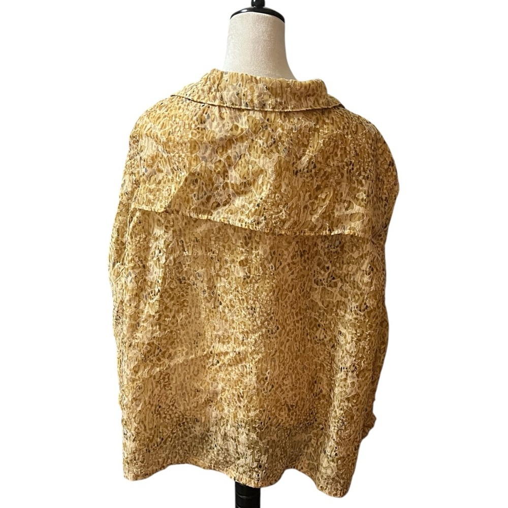 Ruby Rd Gold Button Down Shirt With Notched Colla… - image 4